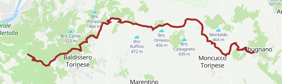 Route map: SVC Tappa 2: Superga